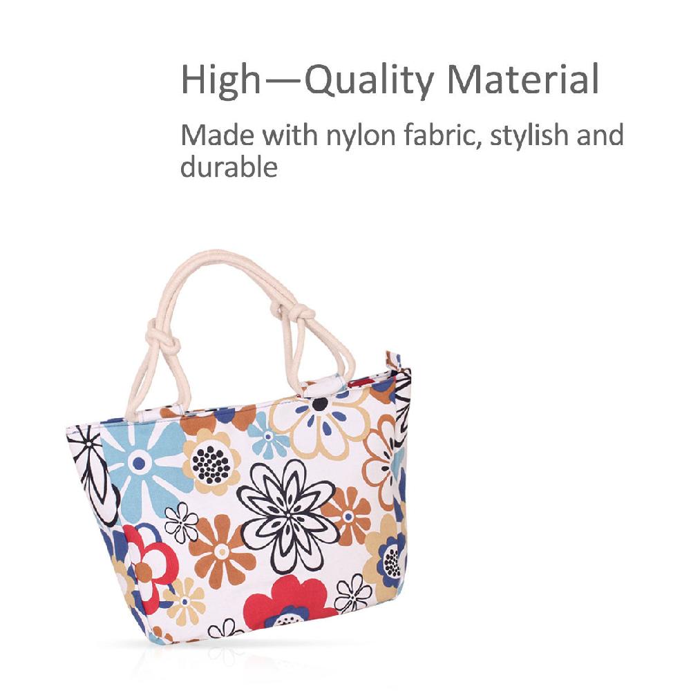 Nicole & Doris Flower Graphic Tote Bag