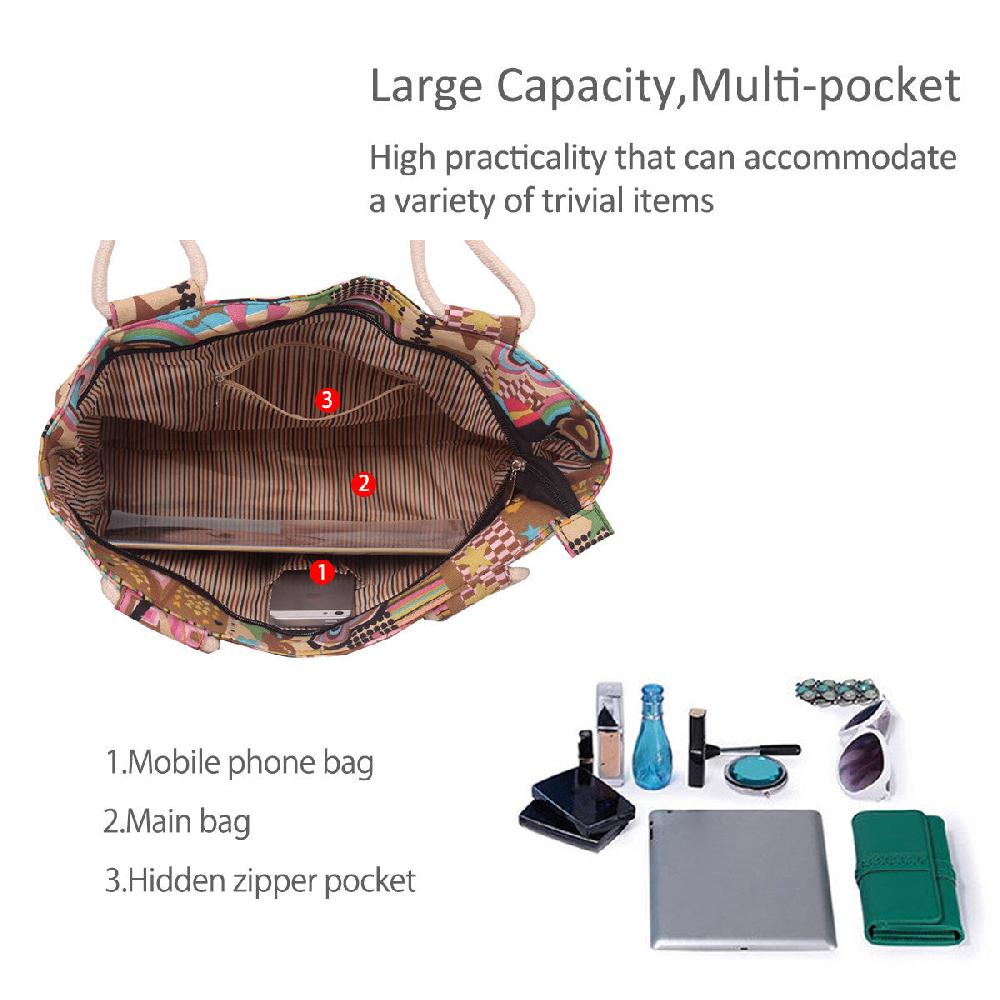 Nicole & Doris Flower Graphic Tote Bag