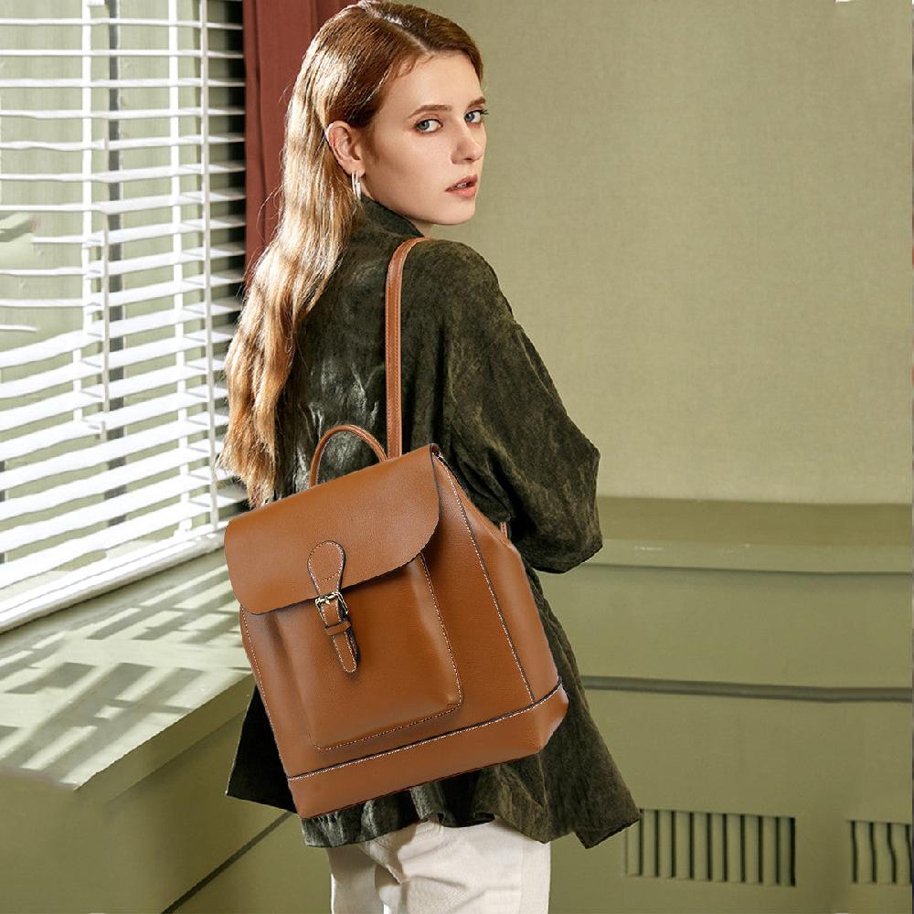 Nicole & Doris Genuine Leather Backpack
