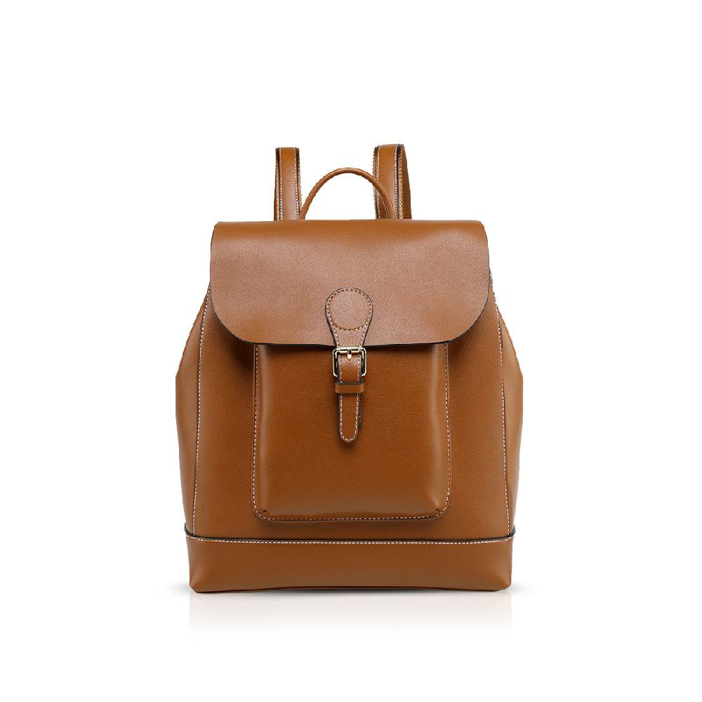 nicole & doris Genuine Leather Backpack