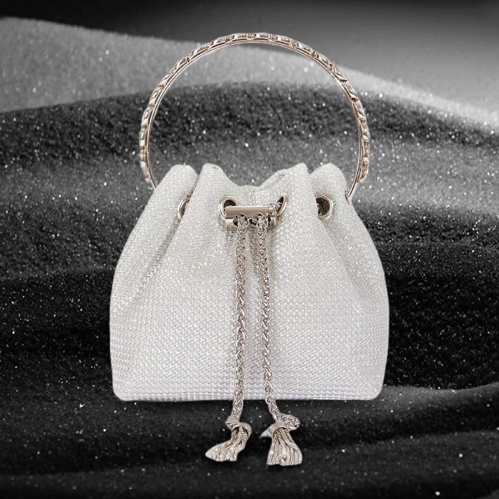 Nicole & Doris Glitter Bucket Bag Ladies Evening Bag