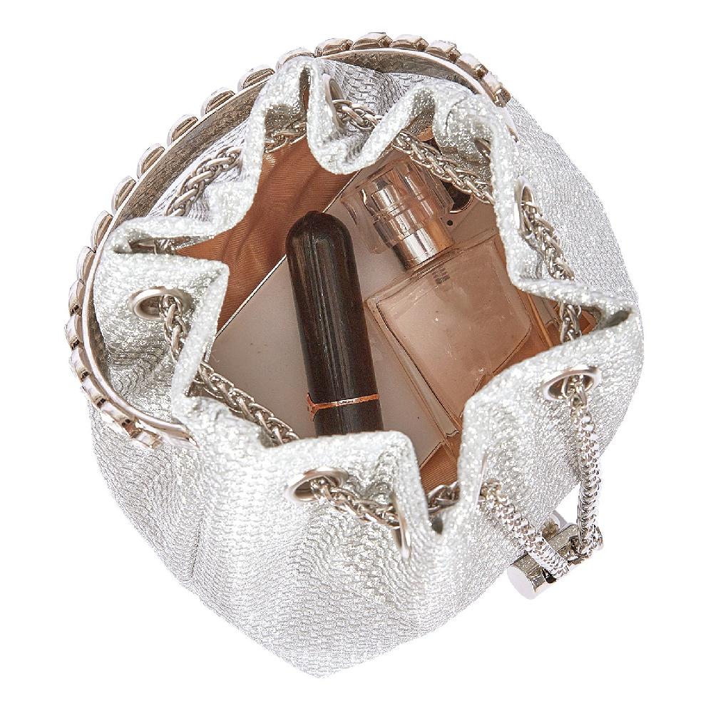 Nicole & Doris Glitter Bucket Bag Ladies Evening Bag