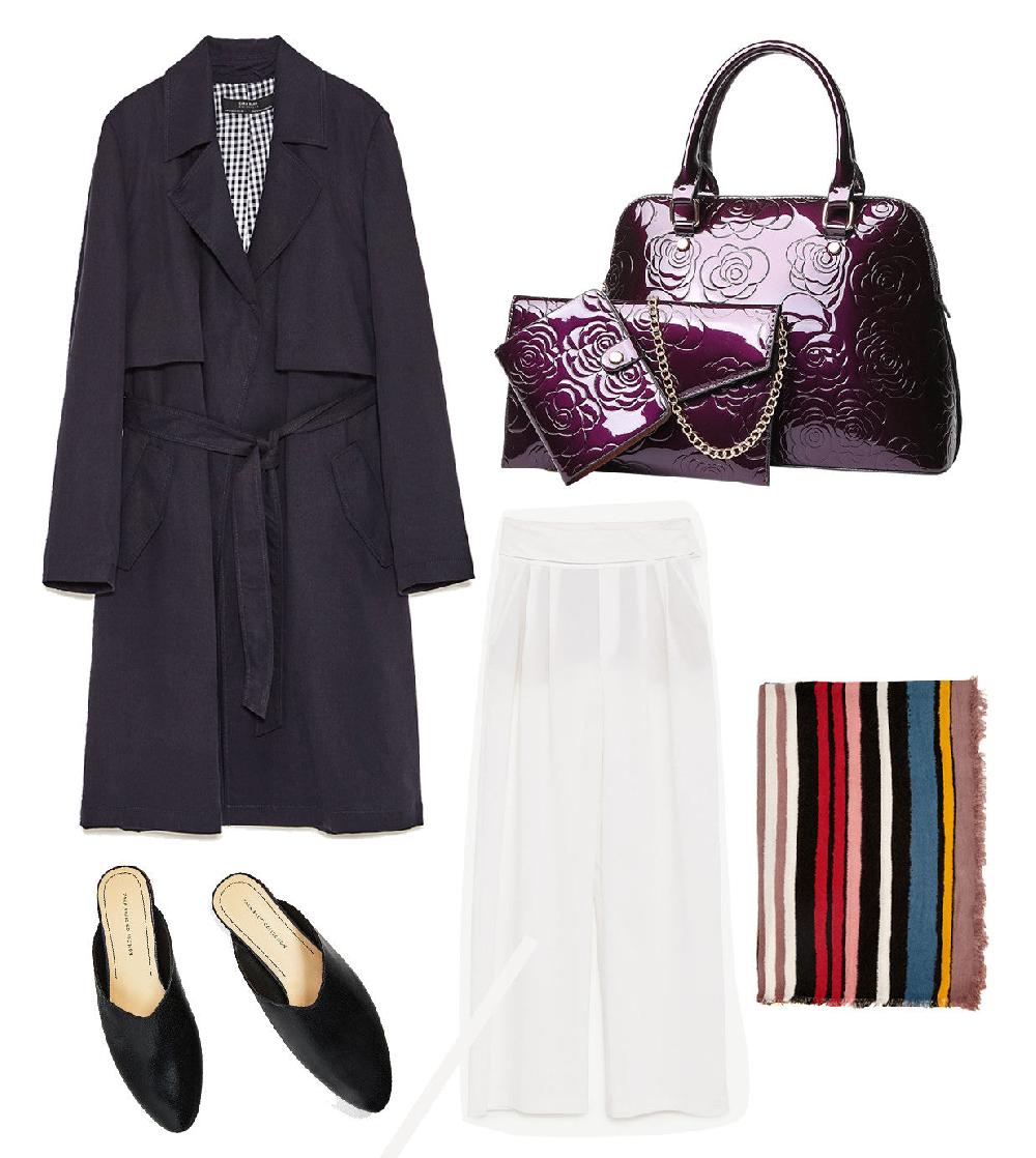 Nicole & Doris Glossy Flower Embossed Handbag Sets