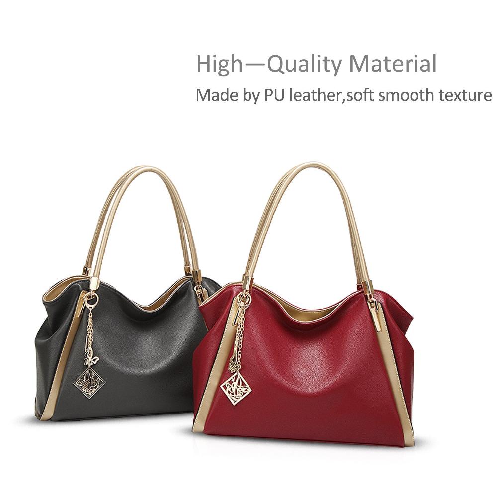 Nicole & Doris Gold Top Handle Handbag