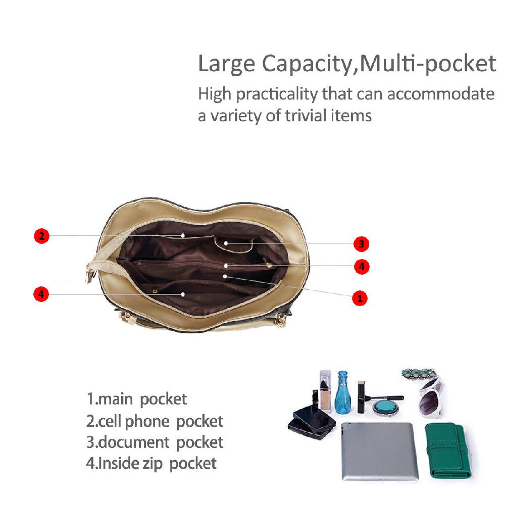 Nicole & Doris Gold Top Handle Handbag