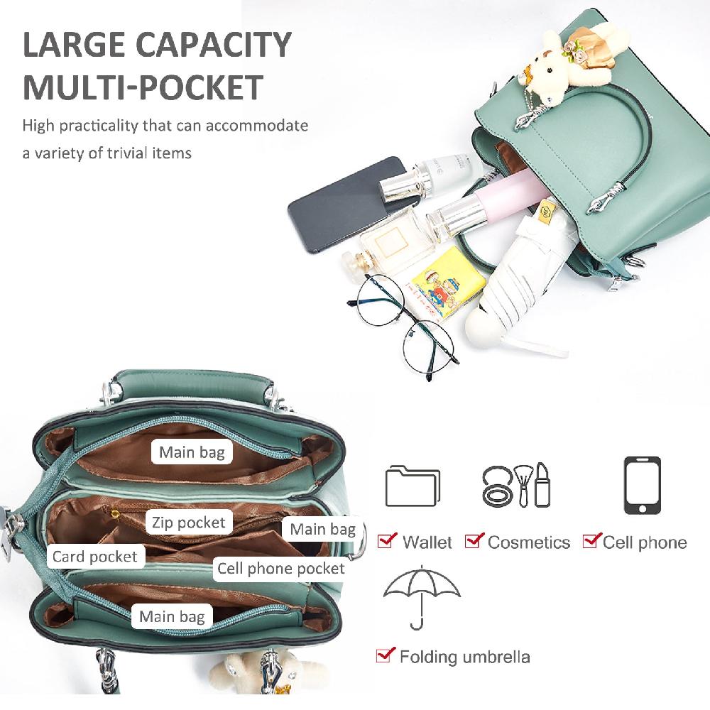 Nicole & Doris Handbag With Bear Pendant