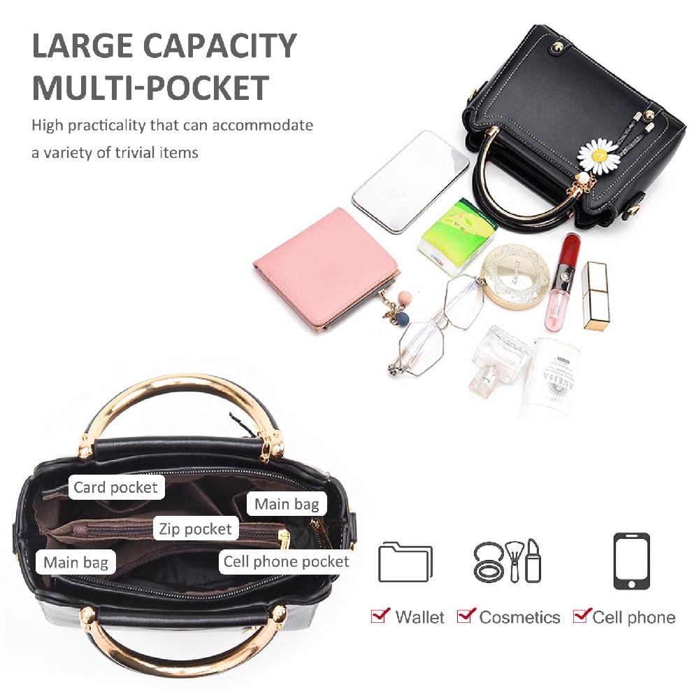 Nicole & Doris Handbag With Flower Pendant