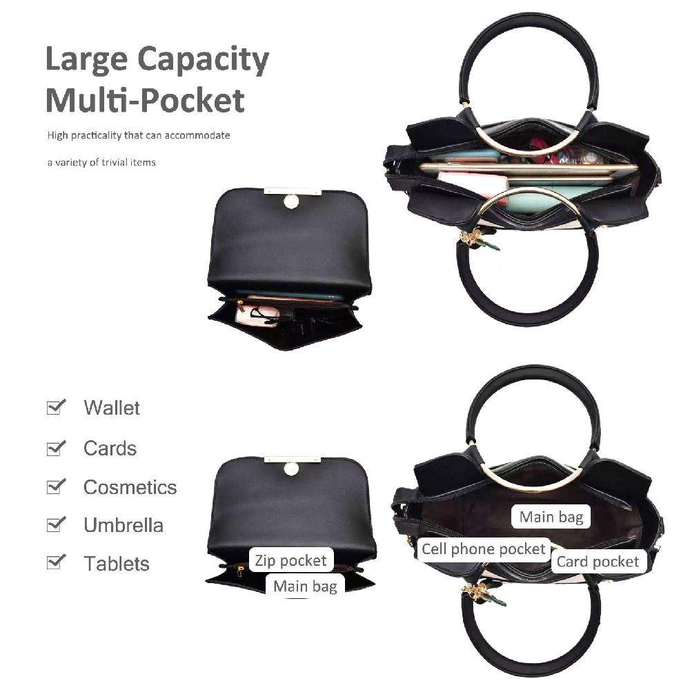 Nicole & Doris Human Shape Bag Charm Handbag Sets