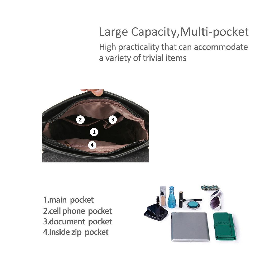 Nicole & Doris Ladies Classic Faux Leather Backpack