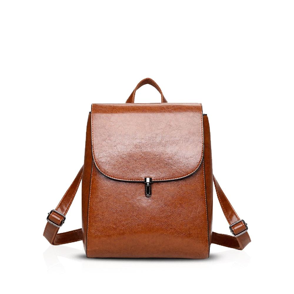 nicole & doris Ladies Classic Faux Leather Backpack