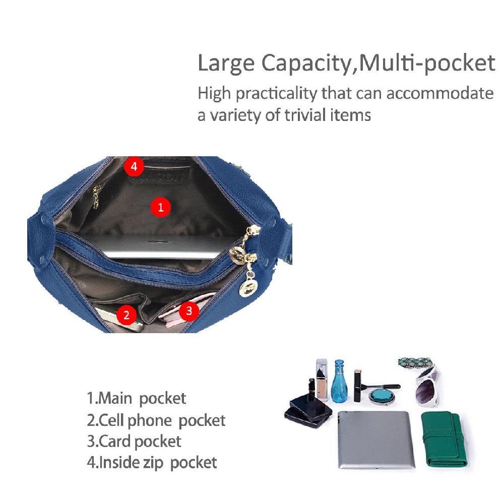 Nicole & Doris Ladies Classic Single Colour Satchel