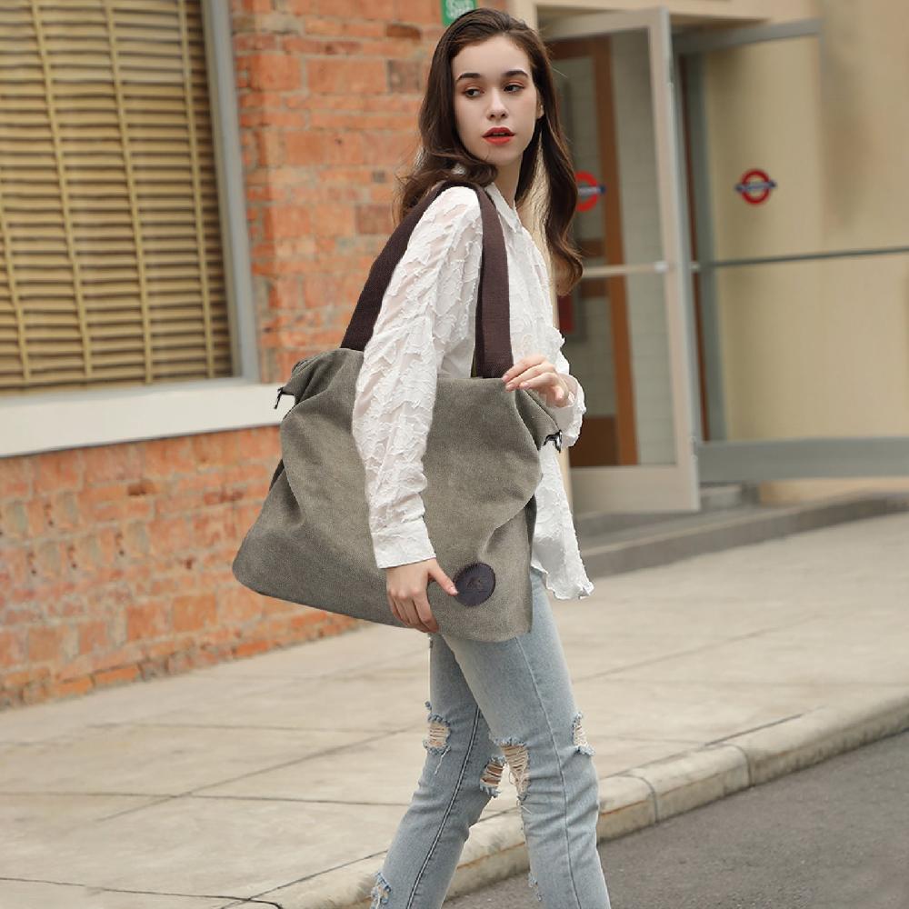 Nicole & Doris Large Canvas Tote Bag
