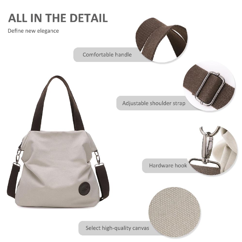 Nicole & Doris Large Canvas Tote Bag