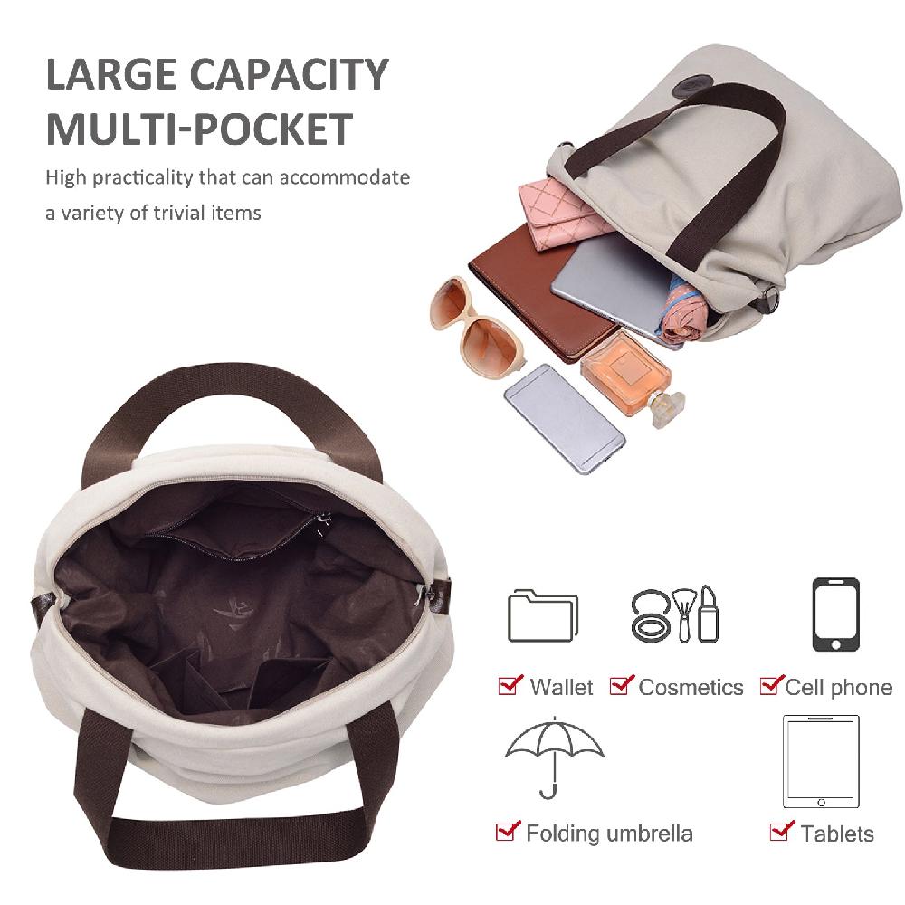 Nicole & Doris Large Canvas Tote Bag