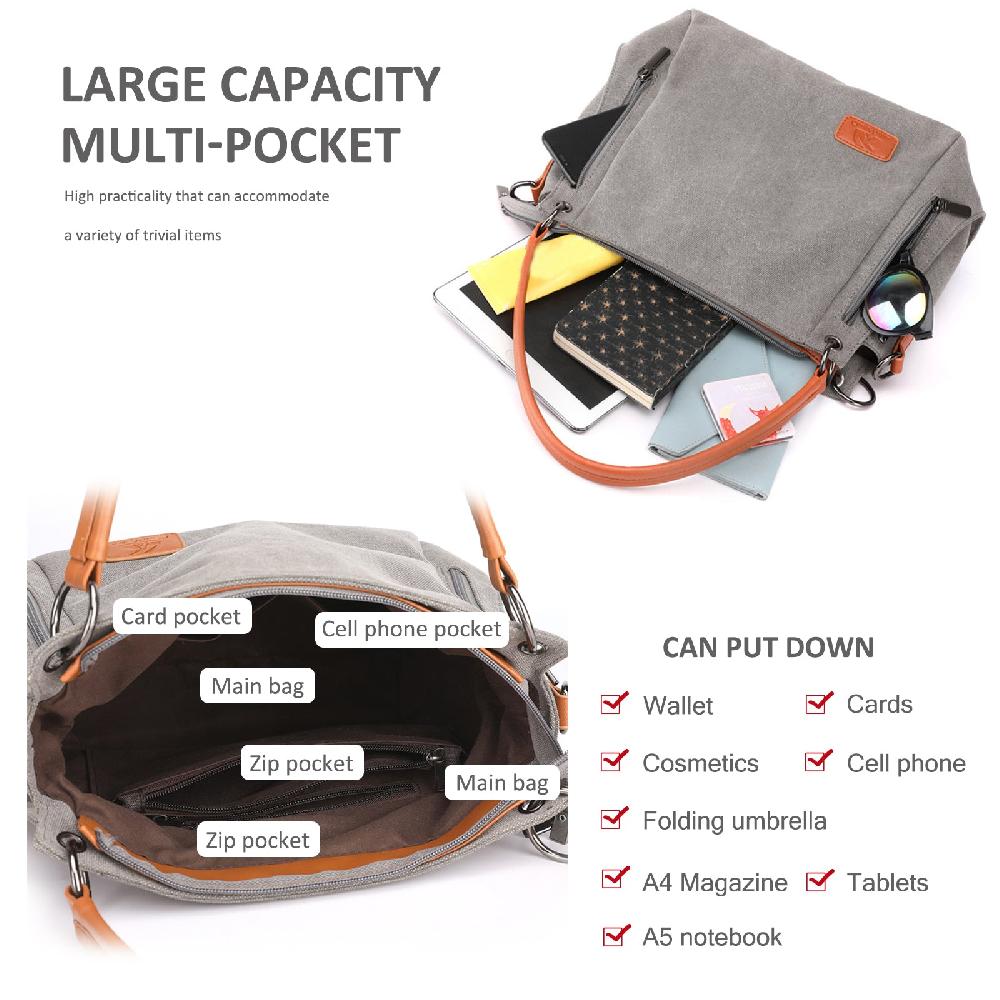 Nicole & Doris Large Capacity Canvas Tote Bag