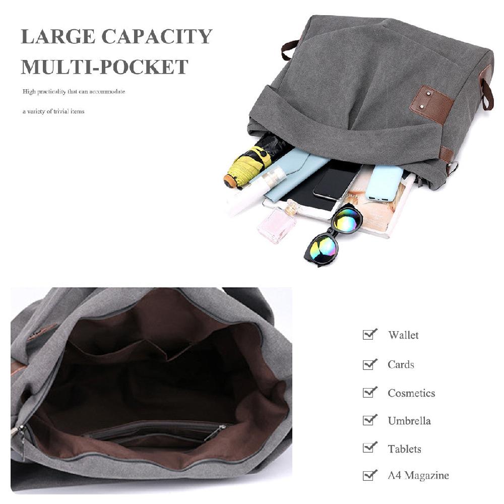 Nicole & Doris Large Capacity Single Colour Tote Bag