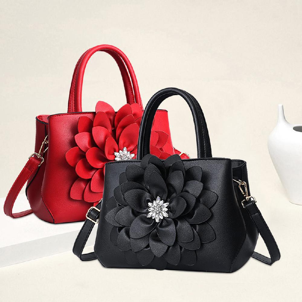 Nicole & Doris Large Flower Decor Messenger Bag