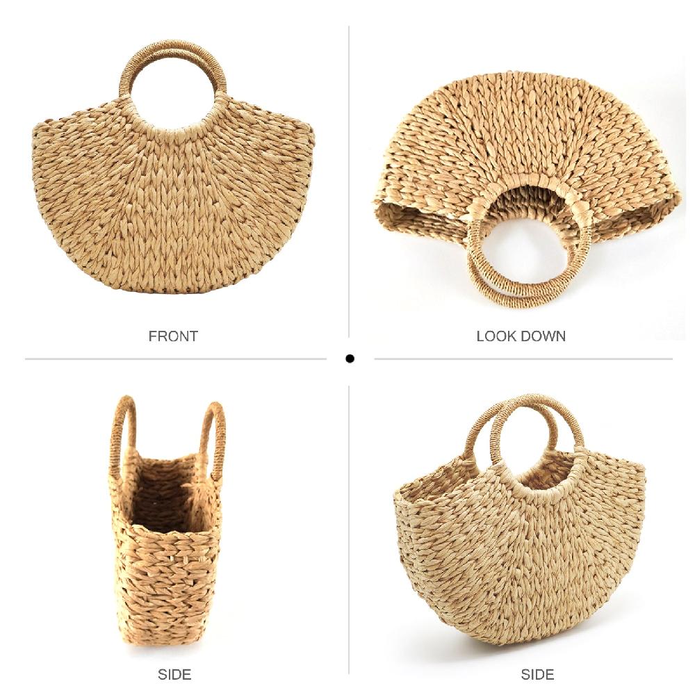 Nicole & Doris Large Straw Summer Beach Bag