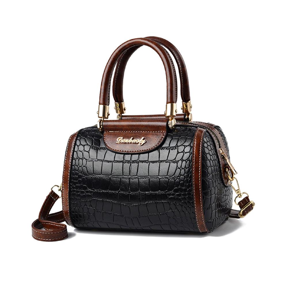 nicole & doris Leather Crocodile Shoulder Bags