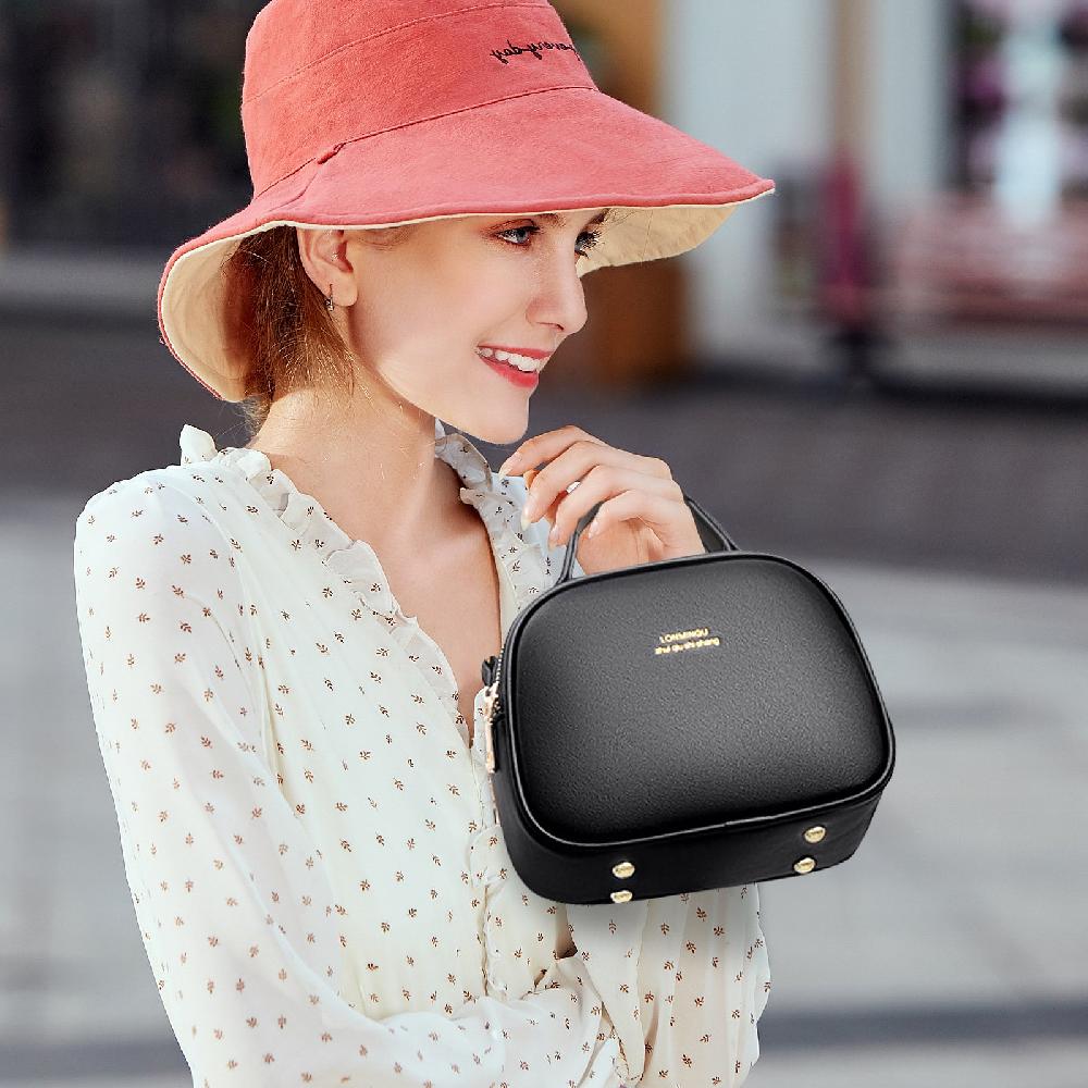 Nicole & Doris Leather Top Handle Bags