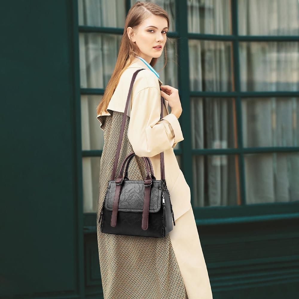 Nicole & Doris Leather Work Bag