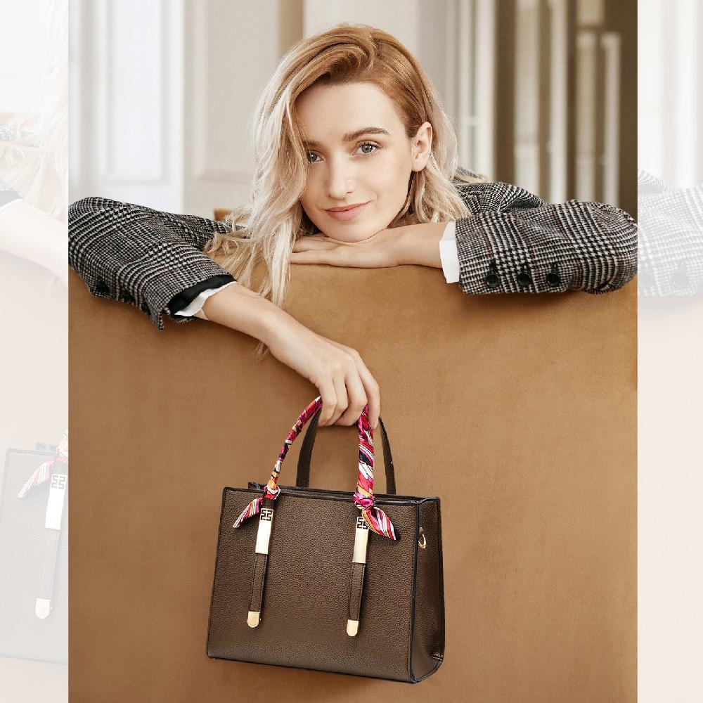 Nicole & Doris Light Handbags With Ribbon