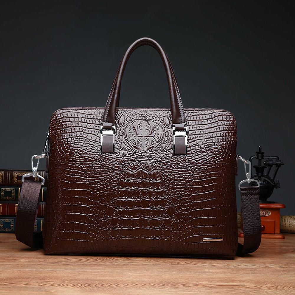 Nicole & Doris Male Croc Pattern Handbag