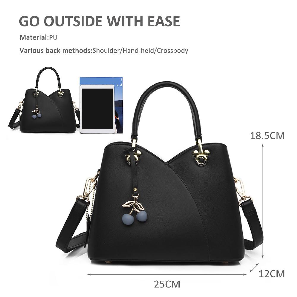 Nicole & Doris Messenger Bag With Cherry Pendant