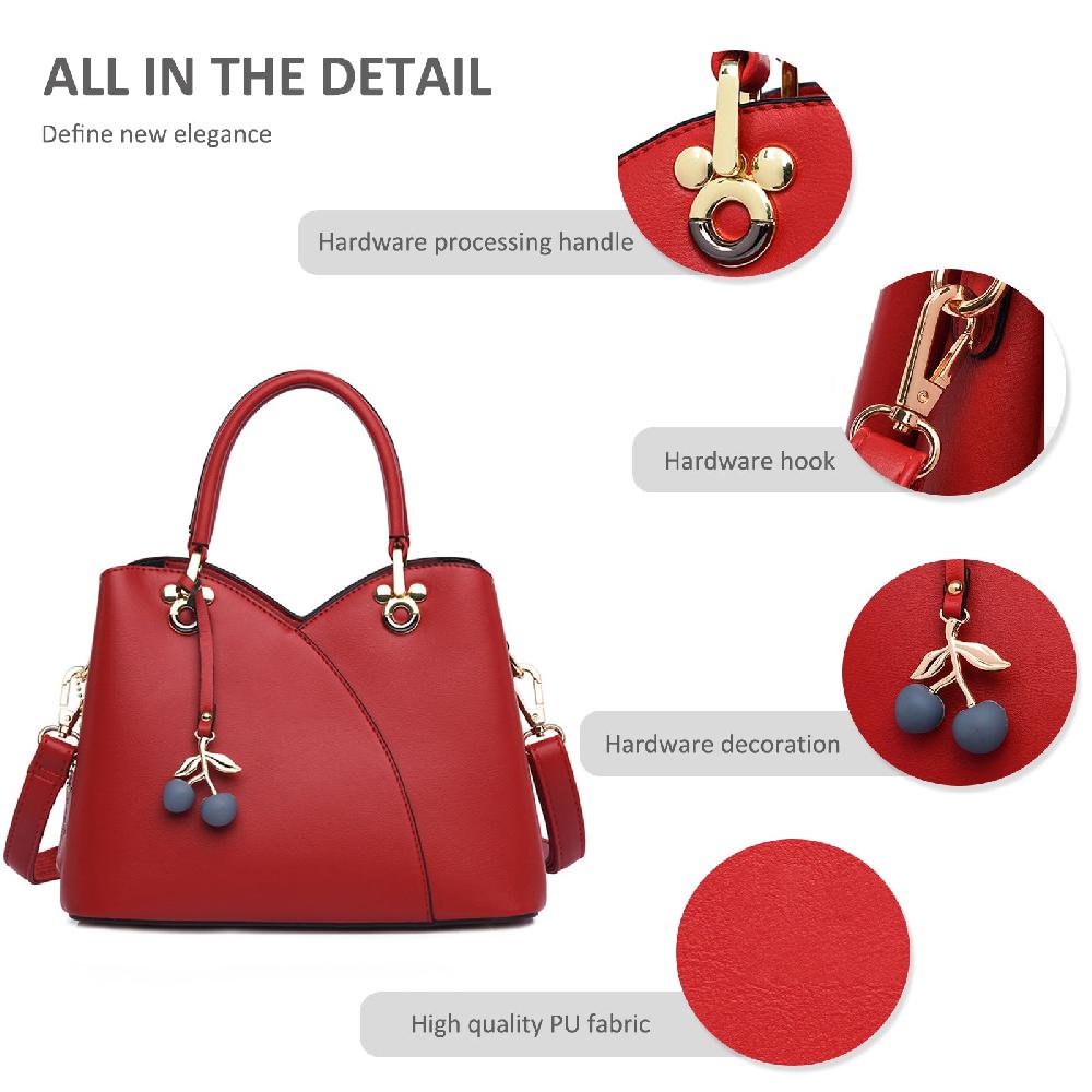 Nicole & Doris Messenger Bag With Cherry Pendant