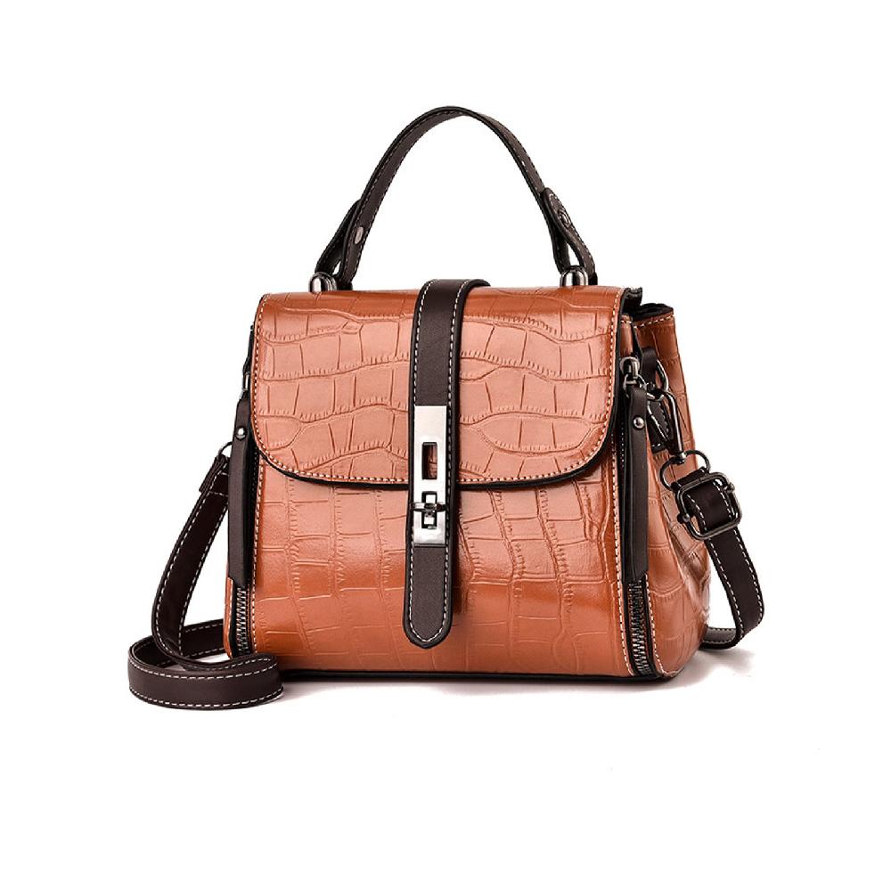 nicole & doris Mini Metal Lock Messenger Bag