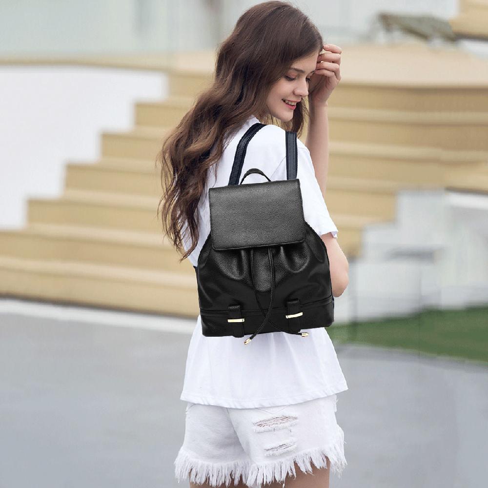 Nicole & Doris Minimalist Flap Backpack