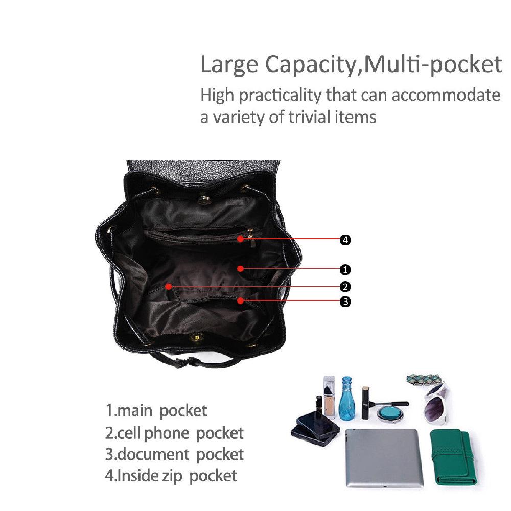 Nicole & Doris Minimalist Flap Backpack