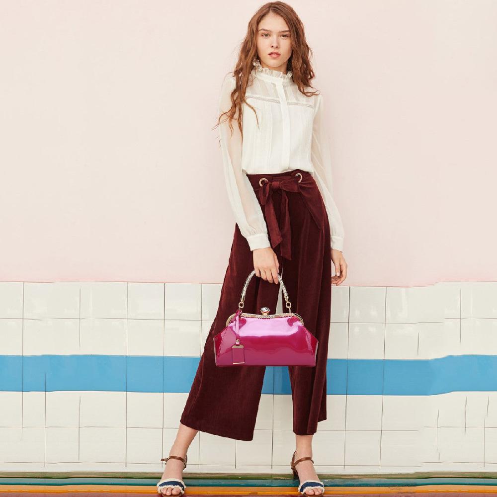 Nicole & Doris Minimalist Glossy Ladies Handbag