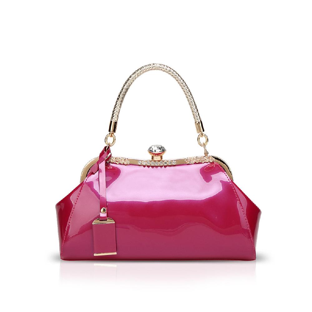 nicole & doris Minimalist Glossy Ladies Handbag