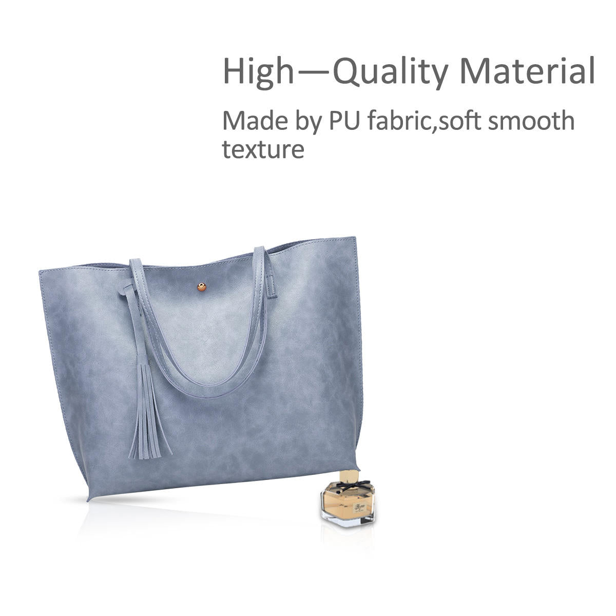 Nicole & Doris Minimalist Tassel Tote Bag