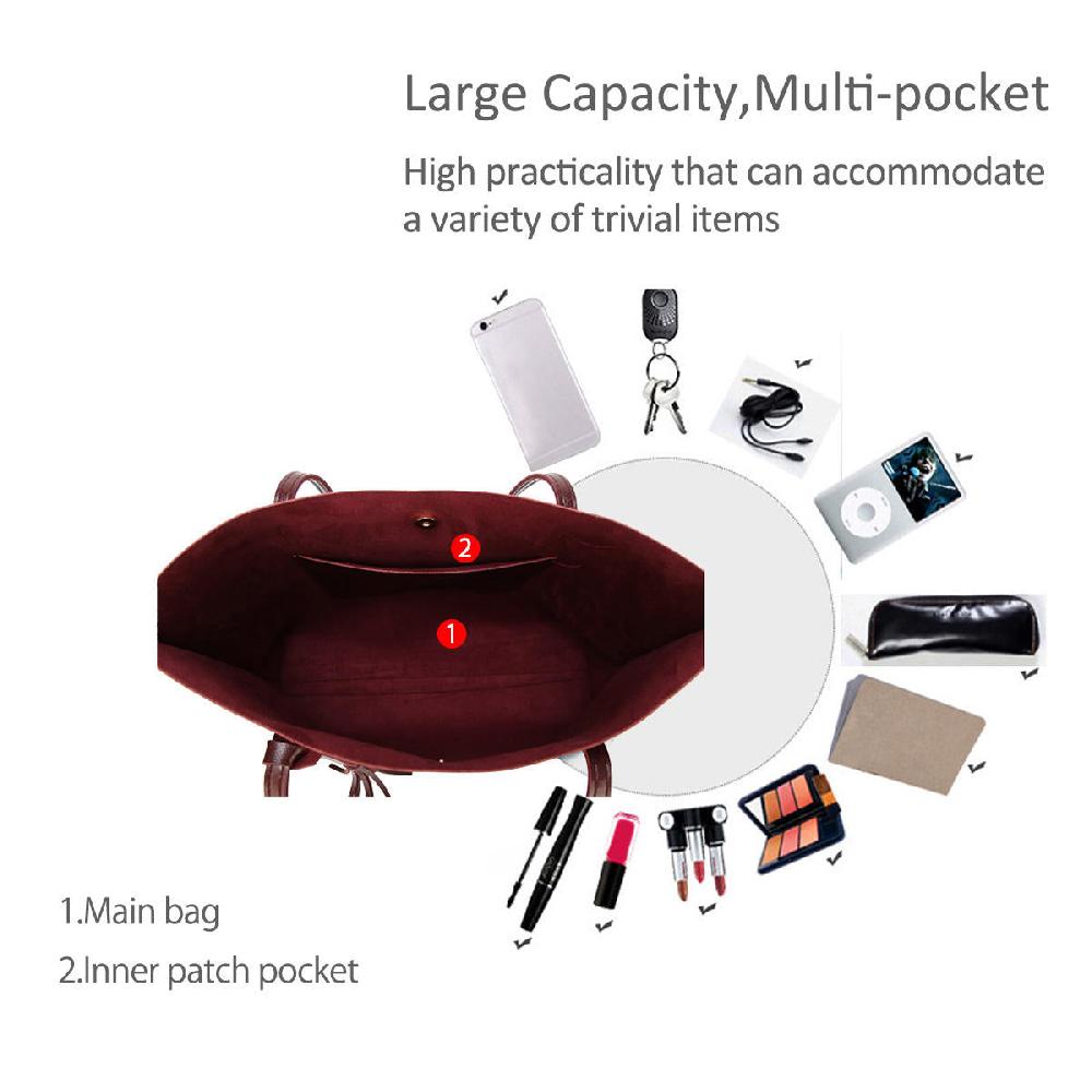 Nicole & Doris Minimalist Tassel Tote Bag