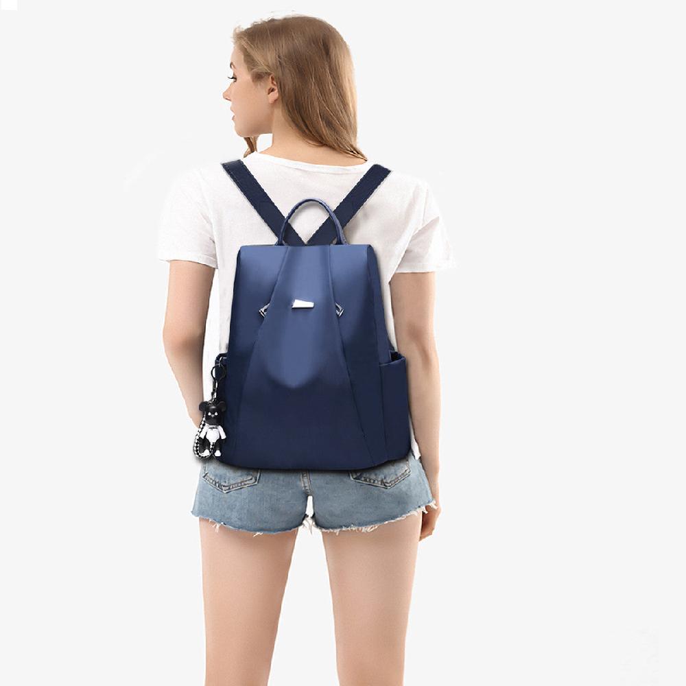 Nicole & Doris Minimalist Two Zips Front Backpack