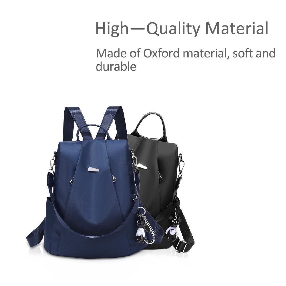 Nicole & Doris Minimalist Two Zips Front Backpack