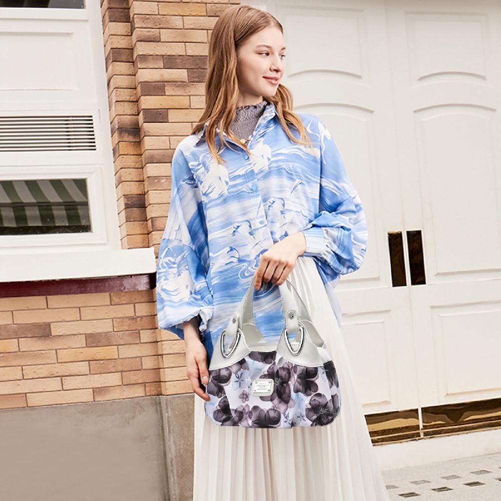 Nicole & Doris NICOLE&DORIS Multi Flowers Pattern Ladies Handbags