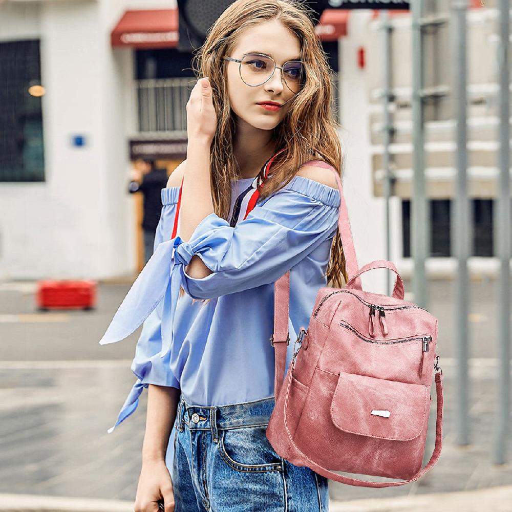 Nicole & Doris Multifunctional Zipper Backpack