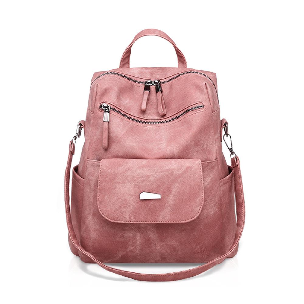 nicole & doris Multifunctional Zipper Backpack