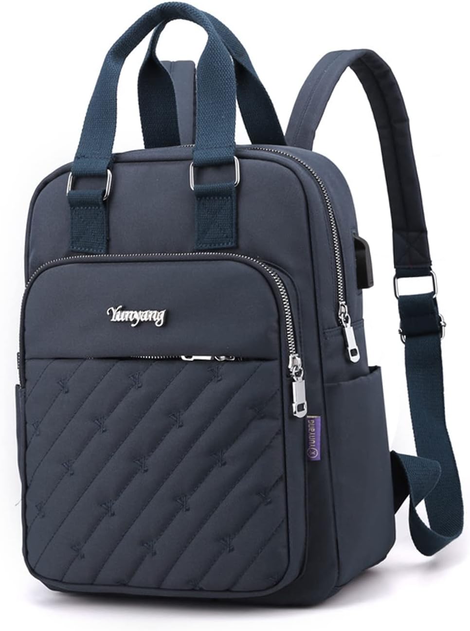 Nicole & Doris Multipocket Backpack With USB Port