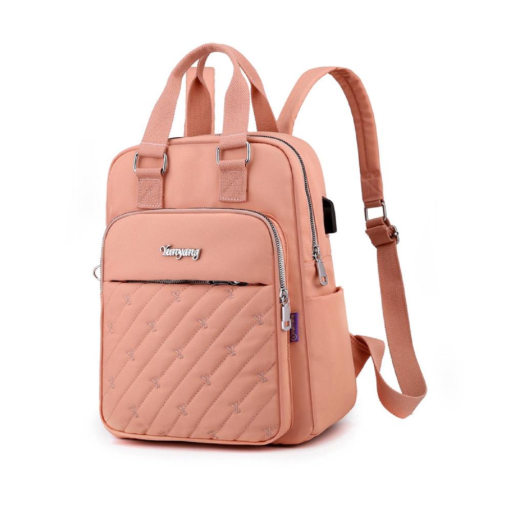 Nicole & Doris Multipocket Backpack With USB Port