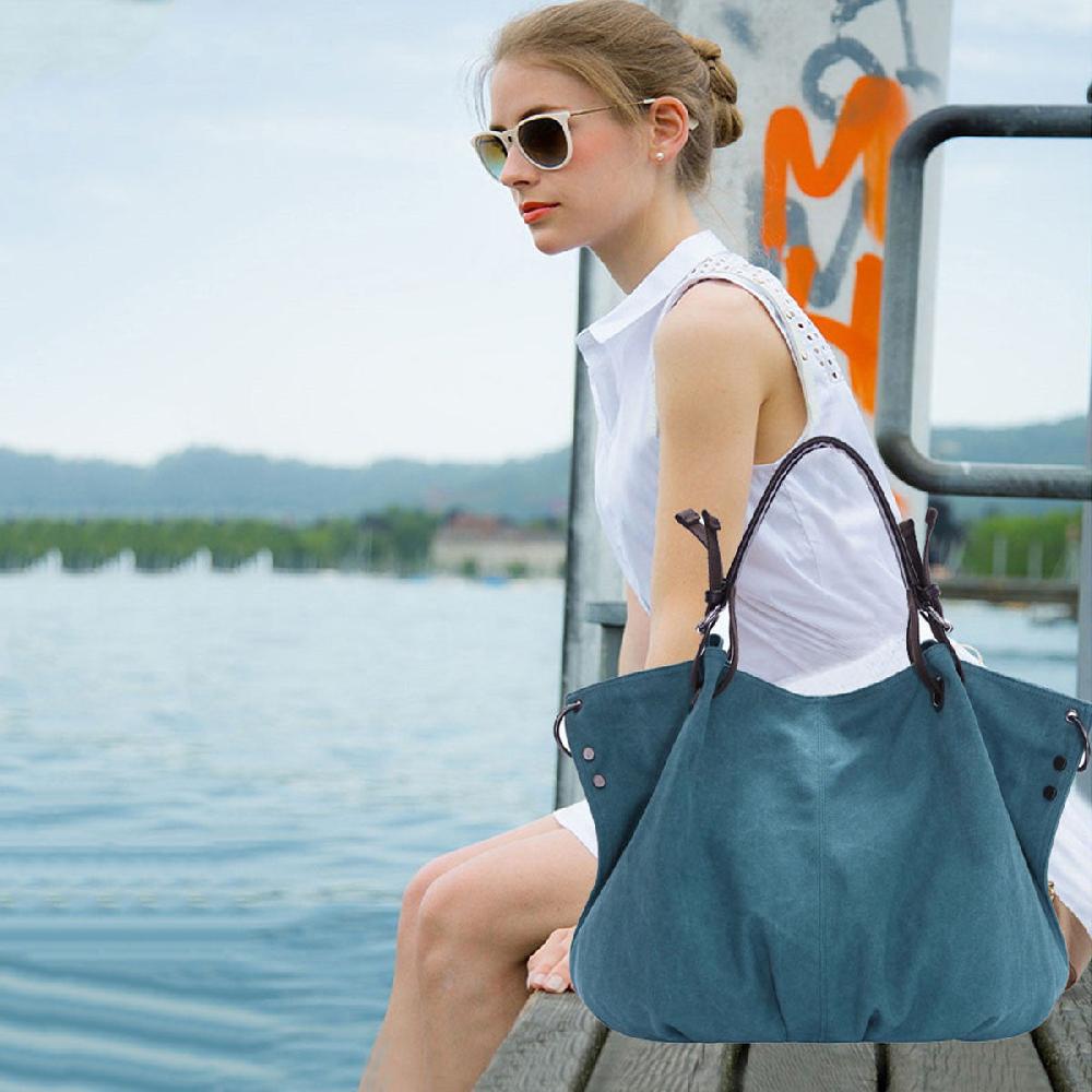 Nicole & Doris New Retro Canvas Tote Bag