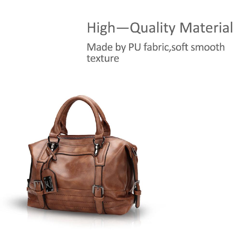 Nicole & Doris Oil Wax PU Leather Women Handbag