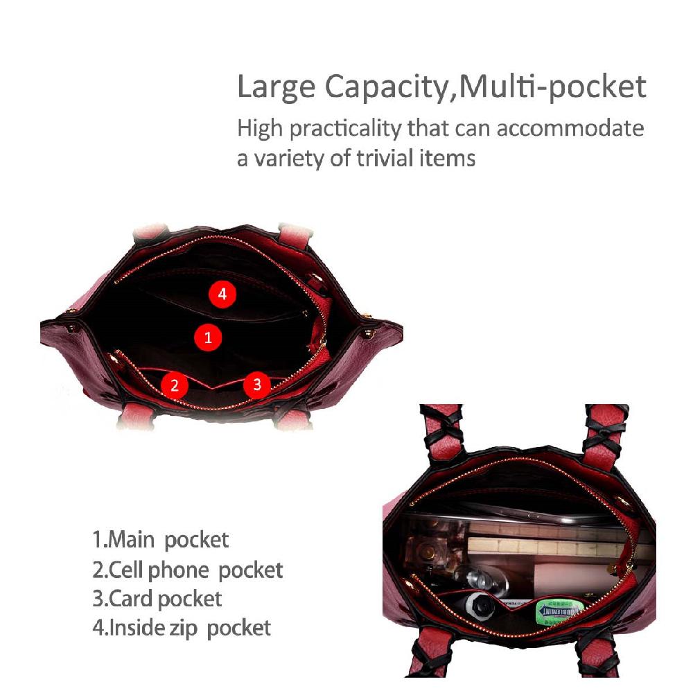 Nicole & Doris Orange Flower Patterned Handbag