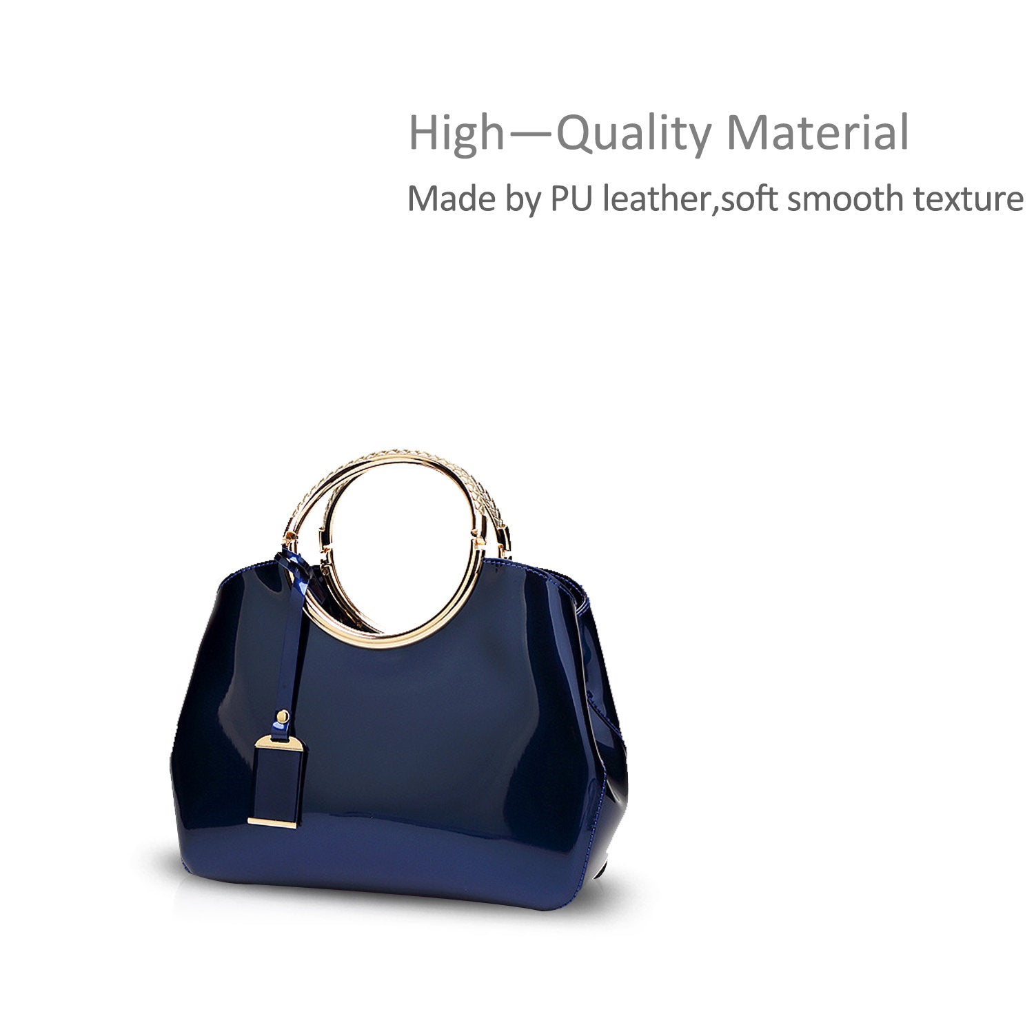 Nicole & Doris Plain Glossy Ladies Handbag