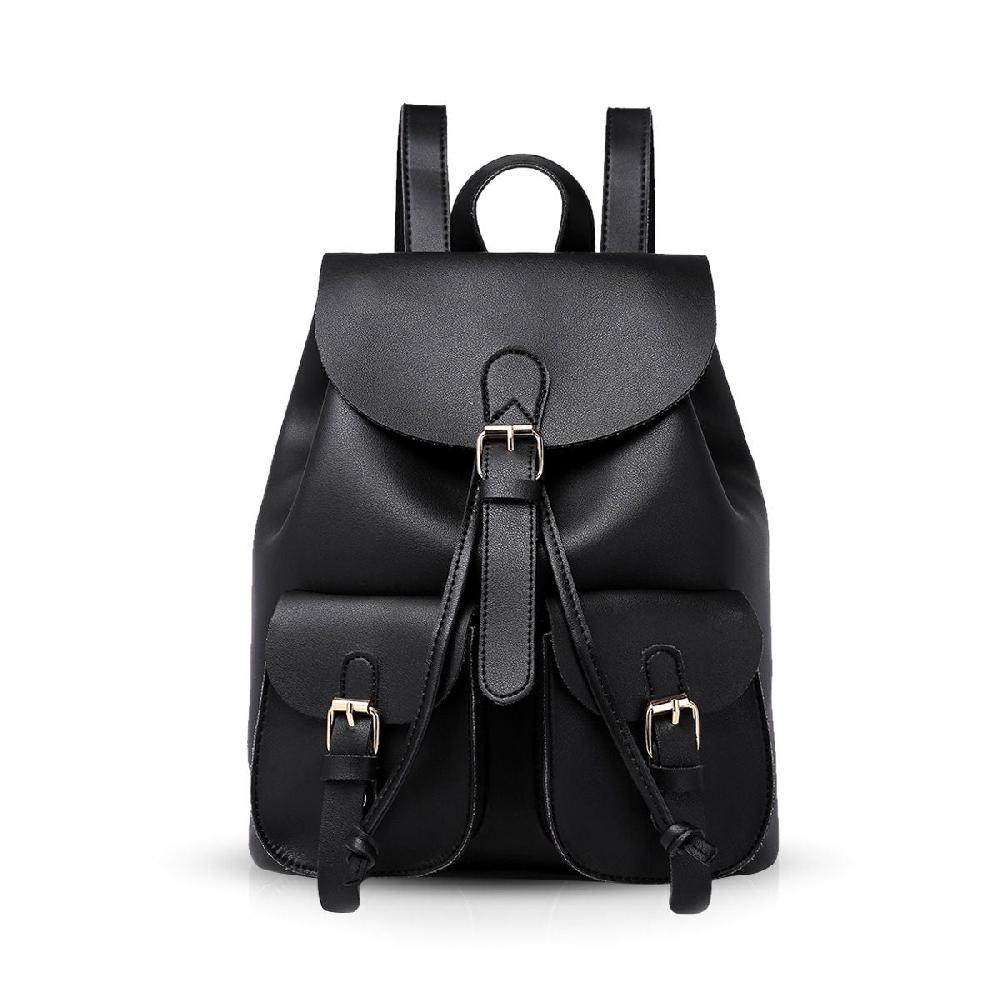 nicole & doris Plain Multiple Pockets Backpack