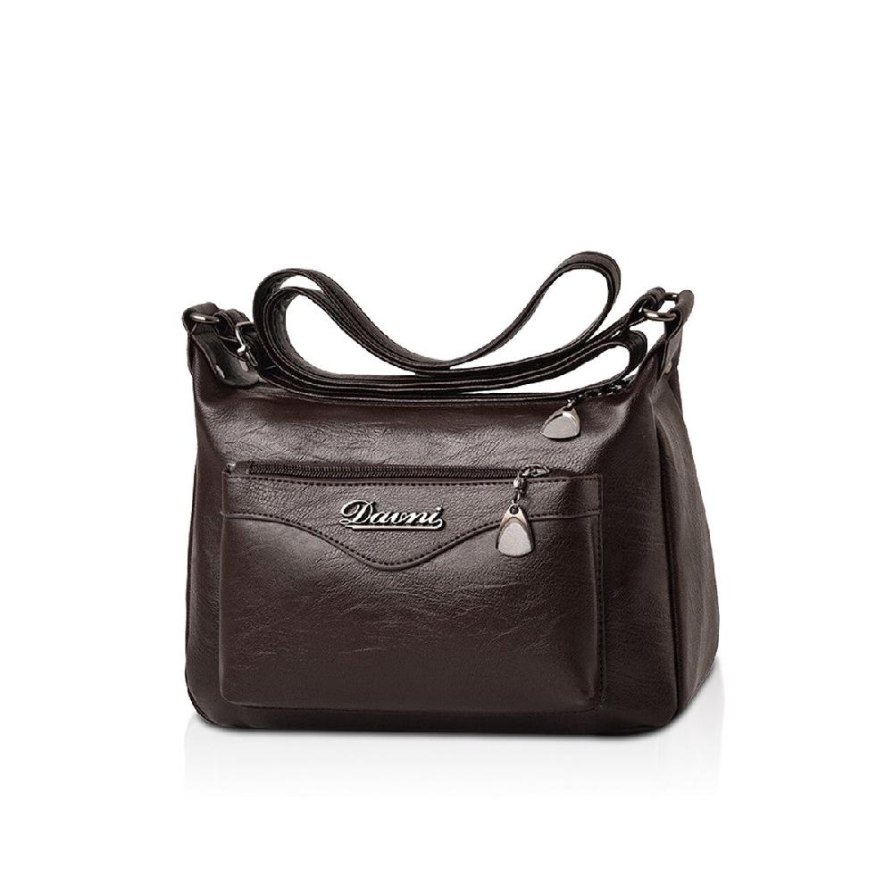 nicole & doris Plain One Pocket Front Messenger Bag