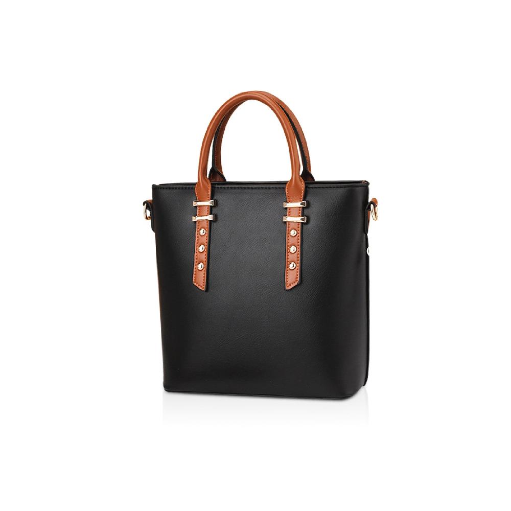 nicole & doris Plain Two-Colour Ladies Handbag